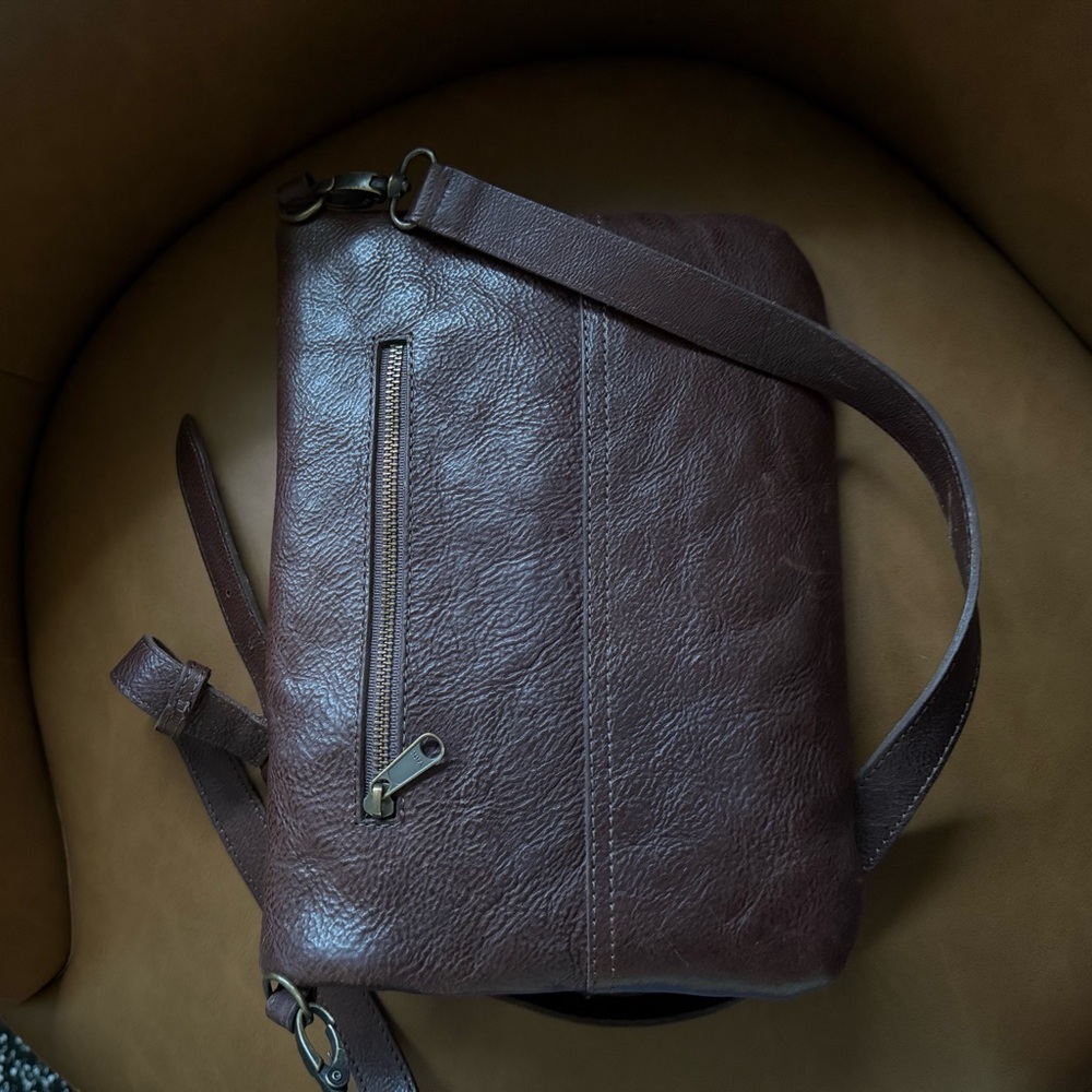 BUFFALO JACKSON MADISON LEATHER CROSSBODY FOLDOVER CLUTCH BAG - Picture 9 of 10